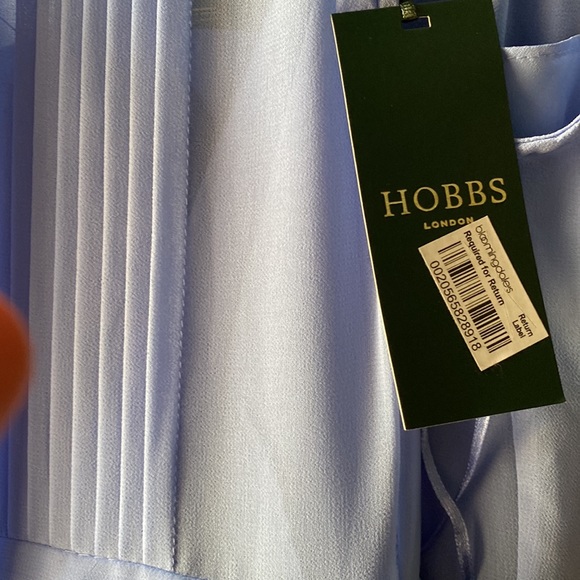 NWT HOBBS of London ALEXIS MAXI $335 DRESS, CORNFLOWER - Picture 9 of 14